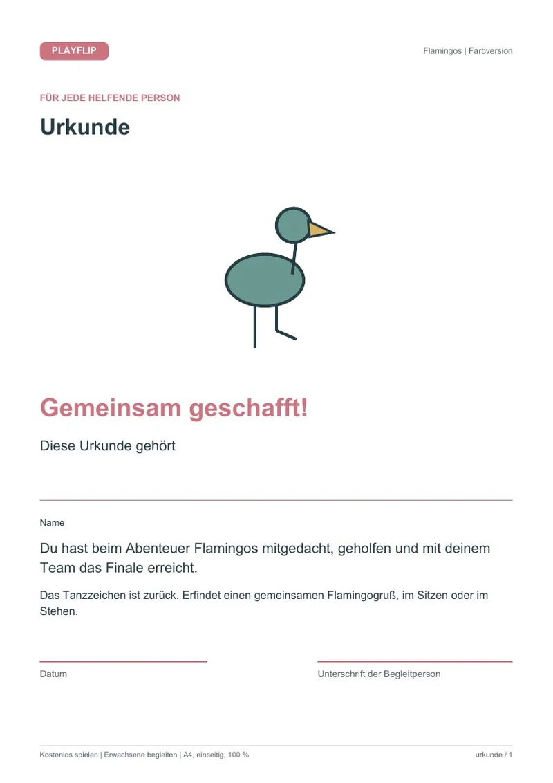 Originale Urkunde aus Das Zeichen vom Seerosensee