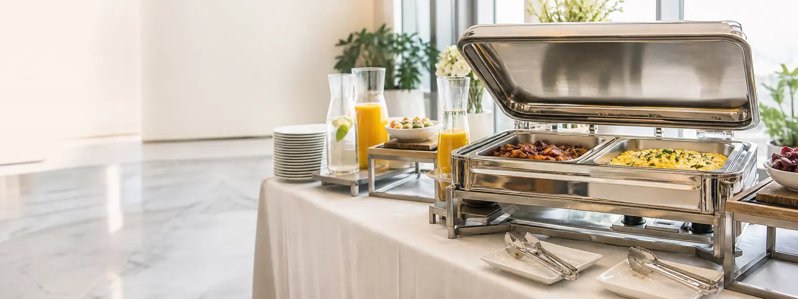Professionelle Ausstattung für Buffet, Catering und Speisenausgabe